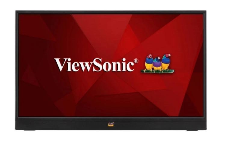 ViewSonic 16' Ips Va1655 FHD Usb-C, Mini Hdmi, Speakers Video Extension, Vertical Display, 53 Degrees Tilt, 1KG Ultra Portable Monitor, Mac Os (LS)