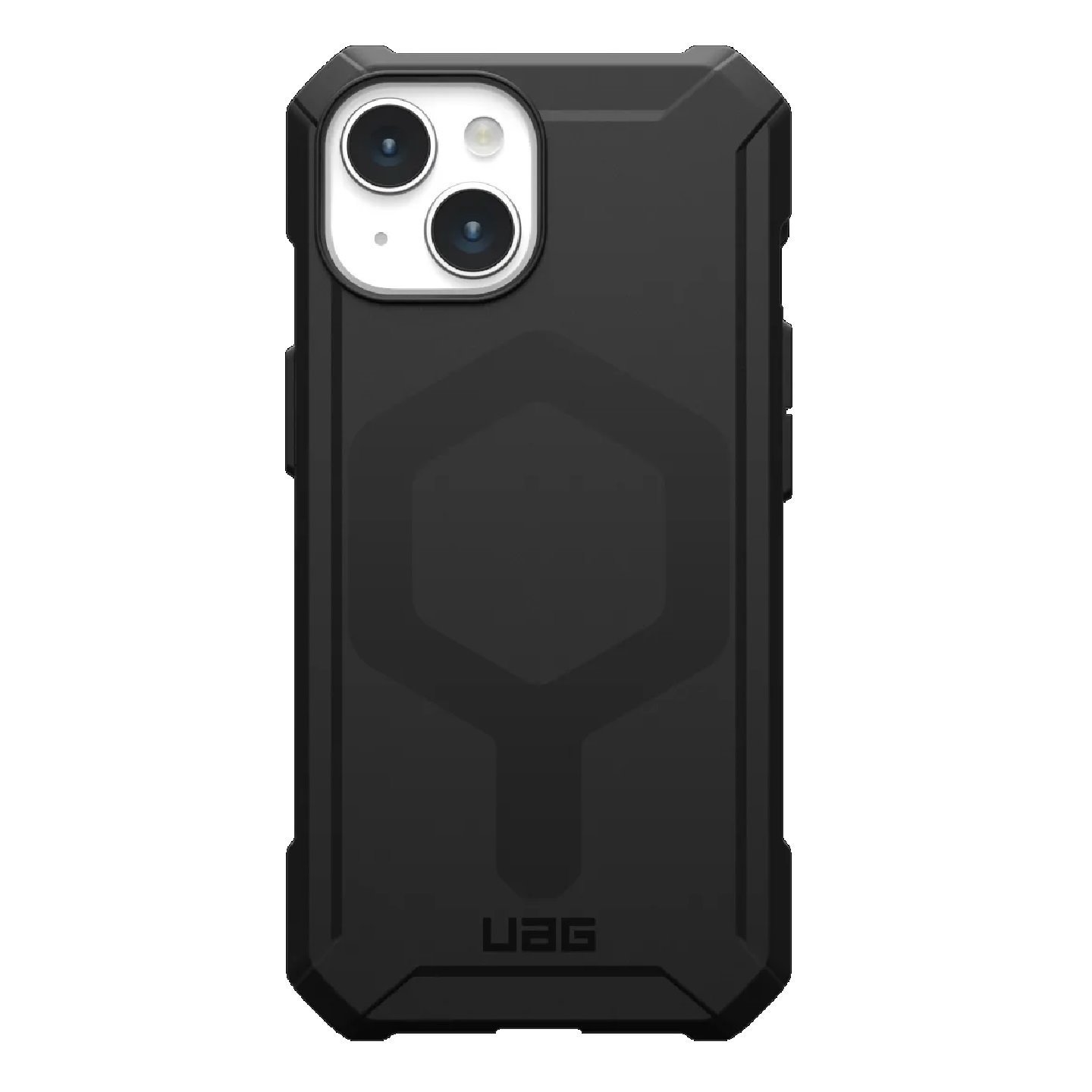 Uag Essential Armor MagSafe Apple iPhone 15 (6.1') Case - Black (114288114040), 15FT. Drop Protection(4.6M),Raised Screen Surround, Slim