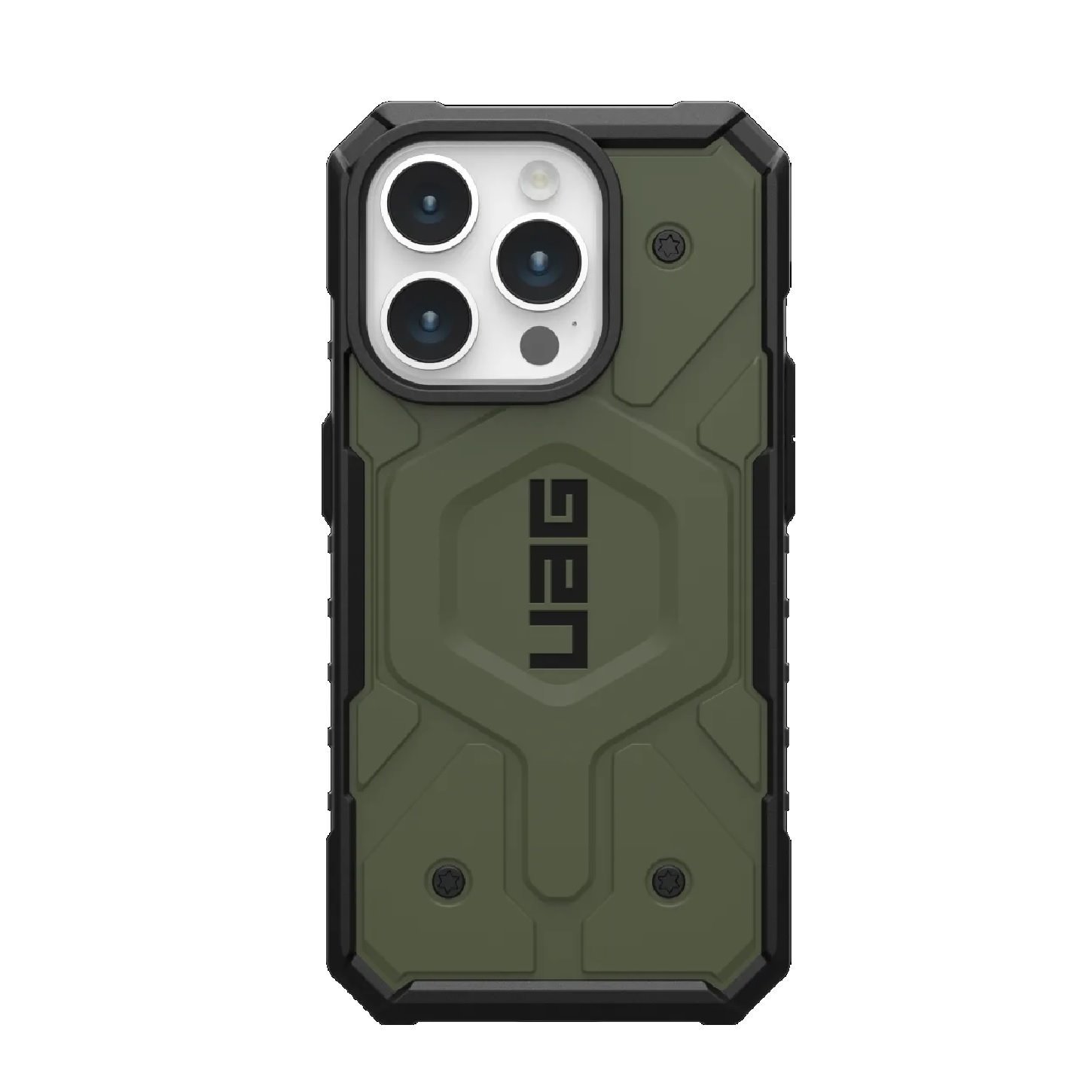 Uag Pathfinder MagSafe Apple iPhone 15 Pro (6.1') Case - Olive Drab (114281117272),18FT. Drop Protection (5.4M), Tactical Grip, Raised Screen Surround