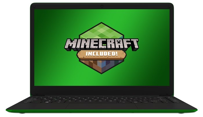 Leader Computer Minecraft Green 403 Notebook, 14'HD,Intel N4020,4G,128G,Ac Wifi, 0.3M Camera,1Yr Warranty, Windows 11 Pro