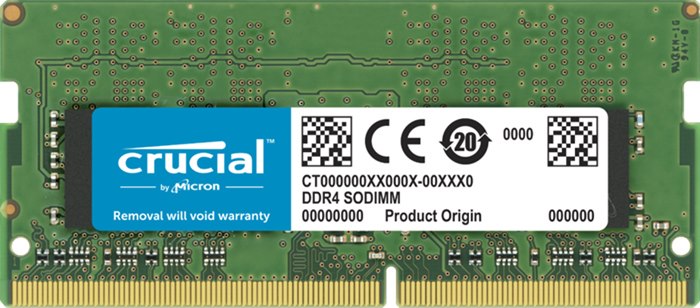 Crucial 32GB (1x32GB) DDR4 Sodimm 3200MHz CL22 1.2V Dual Ranked Notebook Laptop Memory Ram ~CT32G4SFD8266