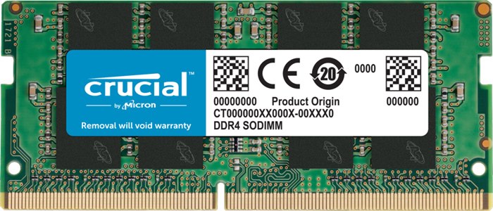 Crucial 16GB (1x16GB) DDR4 Sodimm 3200MHz CL22 1.2V Notebook Laptop Memory Ram ~Ct16g4sfd832a