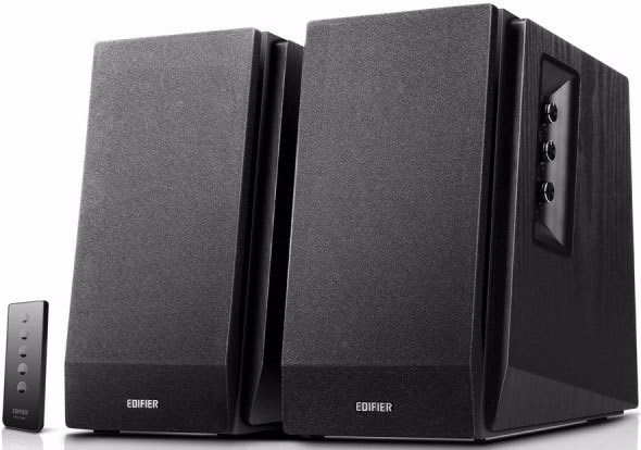 Edifier !Shortage Edifier R1700BT Bluetooth Lifestyle Bookshelf Studio Speakers Black - BT/Dual 3.5MM AUX/Limited Distortion DSP/DRC/Classic Wood Finish