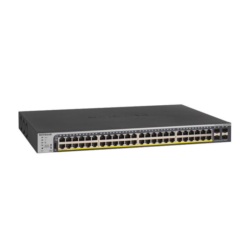 Netgear GS752TPP 52-Port PoE Gigabit Ethernet Smart Switch With 48 X PoE+ @ 760W, 4 X 1G SFP