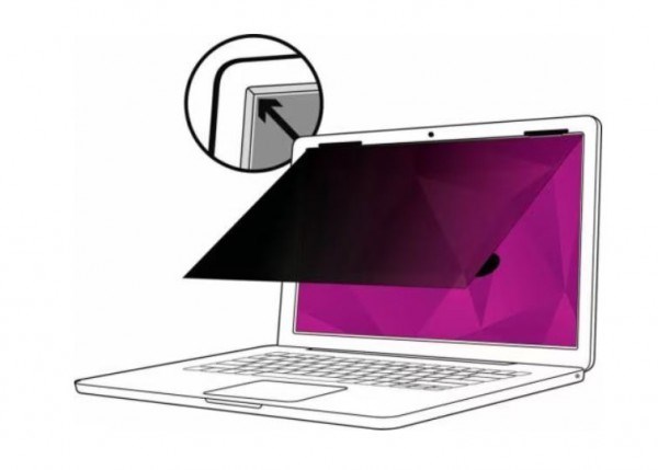 3M High Clarity Privacy Filter For 15.6" Laptop With 3M Comply Flip Attach, 16:9