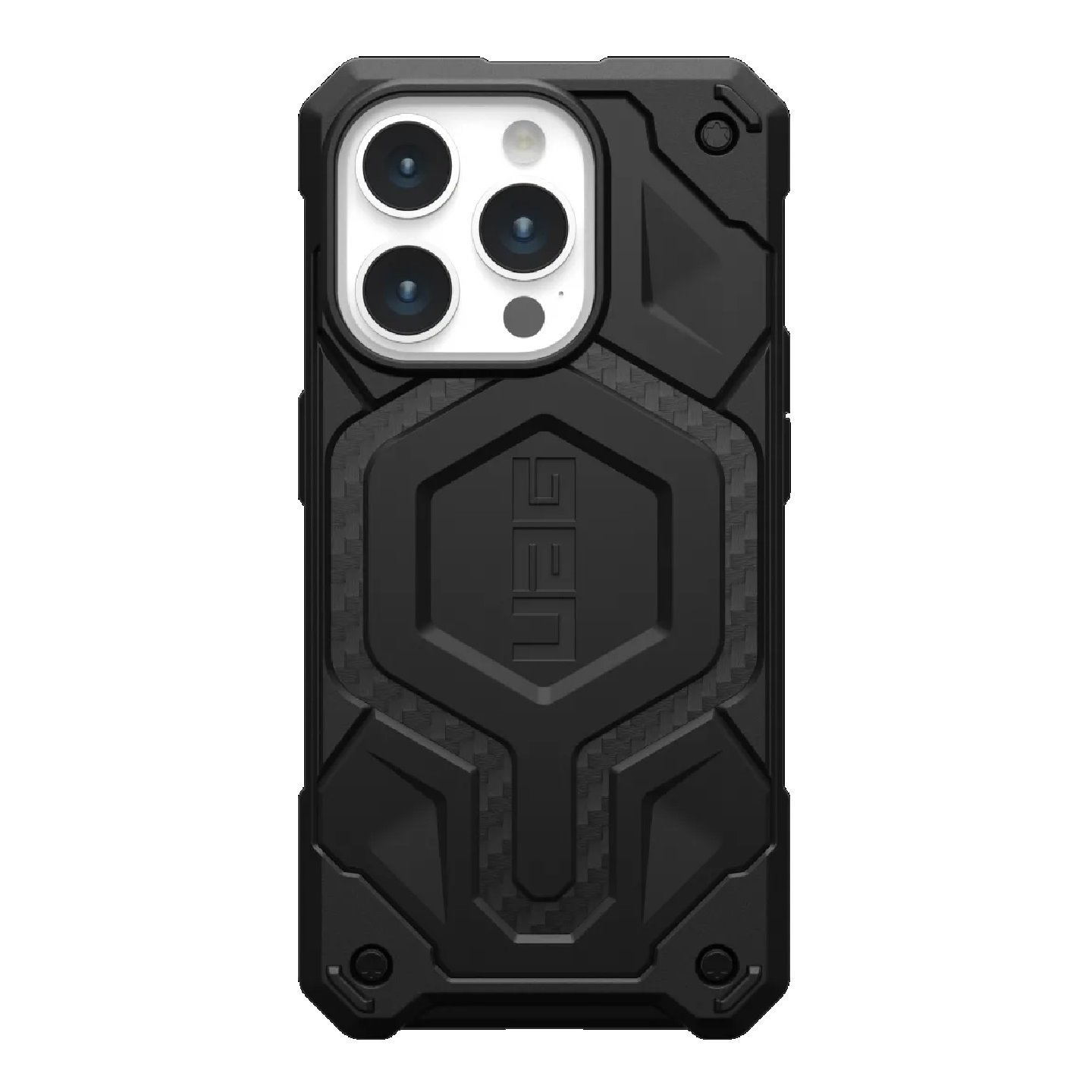 Uag Monarch Pro MagSafe Apple iPhone 15 Pro (6.1') Case - Carbon Fiber (114221114242), 25 FT. Drop Protection(7.6M),5 Layers Of Protection,Tactical GR