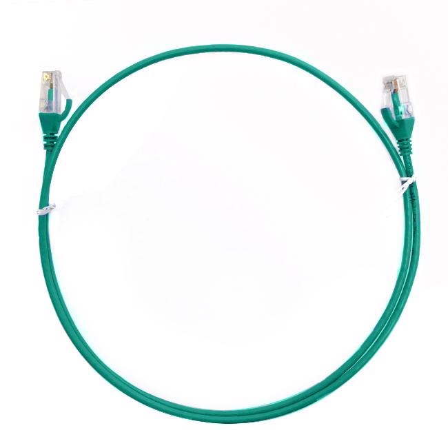 4Cabling 2.5M Cat 6 RJ45 RJ45 Ultra Thin LSZH Network Cable: Green