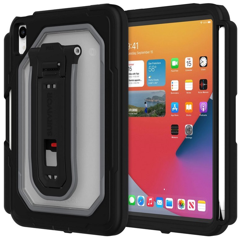Griffin Survivor All-Terrain Case for iPad mini 6 (Black) *Retail Grade Product*