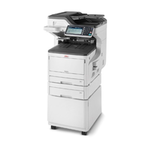 Oki MC873DNCT Colour A3 35PPM Net Dup 400SHT 4In1 Mfp+One Tray 535SHT + Cabinet