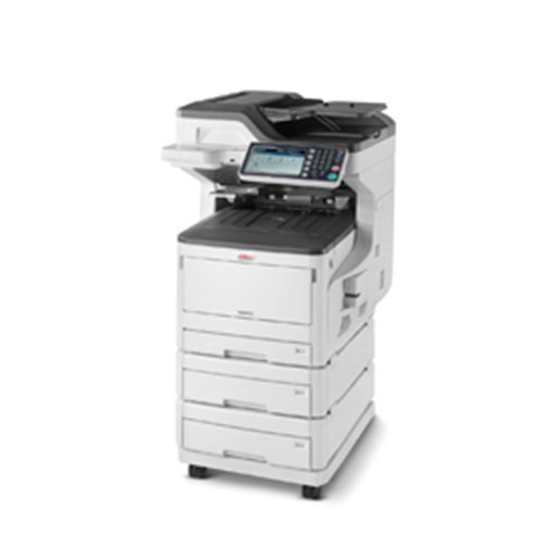 Oki MC873DNX Colour A3 35PPM Net Dup 400SHT 4In1 Mfp+Two Tray 535SHT + Castor Base