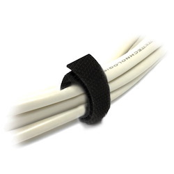 8Ware 25M Hook &Amp; Loop Continuous Double Sided Roll : 12MM Wide In Black