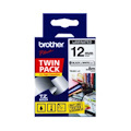 Brother Tze-231V2twinpack - 12MM Black On White Twin Pack