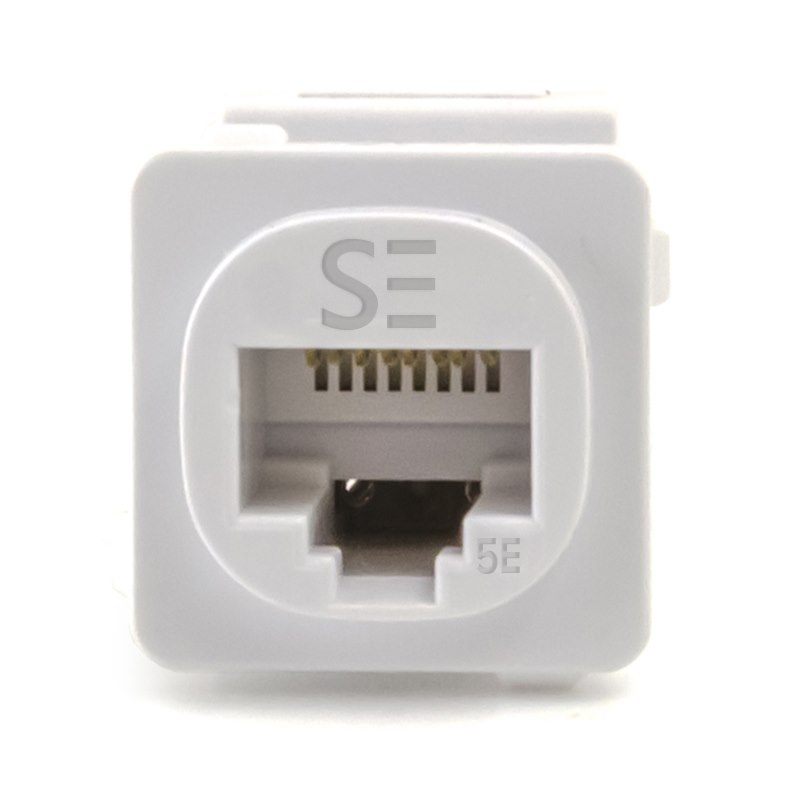 Serveredge Cat5e Utp RJ45 Australian Style Jack - White - Pack Of 10