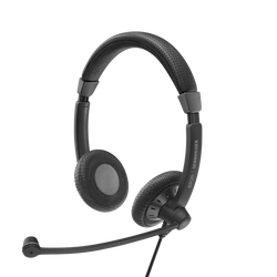 Sennheiser SC70 Usb MS Black Double Sided Corded Headset With Usb Connect,