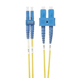 4Cabling 2M LC-SC Os1 / Os2 Singlemode Fibre Optic Cable : Yellow