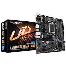 Gigabyte B660M DS3H Ax DDR4 Intel Lga 1700 Matx Motherboard, 4X DDR4 ~128GB, 1X Pci-E X16, 2X Pci-E X1, 2X M.2, 4X Sata, 1X Usb-C, 3X Usb 3.2, 2X Usb