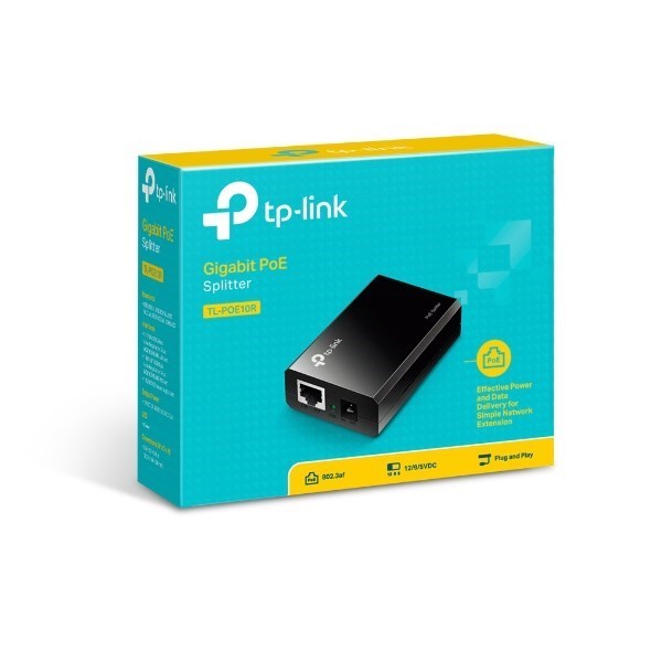 Tp-Link Poe Splitter, Pocket Size, Plug N Play, 3YR WTY