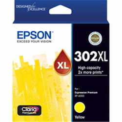 Epson Claria Premium 302XL Original Inkjet Ink Cartridge - Yellow - 1 Pack