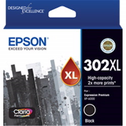 Epson Claria Premium 302XL Inkjet Ink Cartridge - Pigment Black Pack