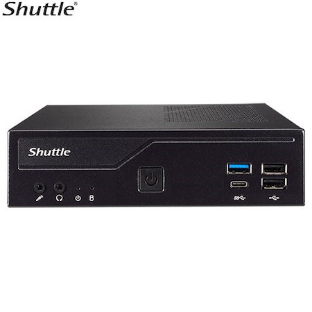 Shuttle DH610 Slim Mini PC 1L Barebone-Intel 12TH/13TH Gen , 2xDDR4, 2.5' HDD/SSD Bay, 2xLAN (1G & 2.5G), 2xRS232(RS422/485), Hdmi, 2xDP, 120W, Vesa M
