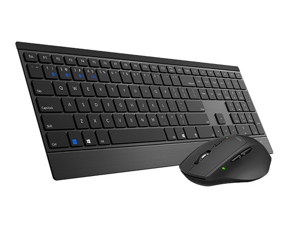 Rapoo 9500M Bluetooth & 2.4G Wireless Multi-Mode Keyboard Mouse Combo Black - 1300Dpi 4.5MM Ultra-Slim