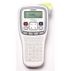 Brother PTH105 White/Gray Accent Handheld Labeller - 3.5-12MM Tze Tape Model