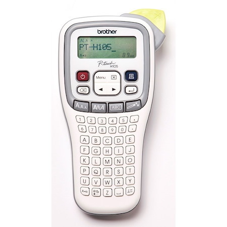 Brother PTH105 White/Gray Accent Handheld Labeller - 3.5-12MM Tze Tape Model
