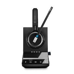 Sennheiser Epos Impact SDW 5066 Dect Wireless Office Binaural Headset W/ Base Station, For PC, Desk Phone & Mobile, Included BTD 800 Dongle