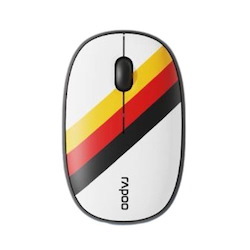 Rapoo (LS) Rapoo Multi-Mode Wireless Mouse Bluetooth 3.0, 4.0 And 2.4G Fashionable And Portable, Removable Cover Silent Switche 1300 Dpi Germany- World Cup