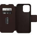 OtterBox Strada Carrying Case (Folio) Apple iPhone 15 Pro Max Smartphone, Cash, Card - Brown