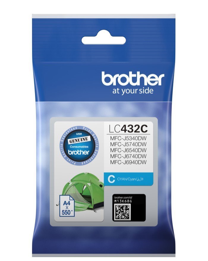 Brother Cyan Ink Cartridge To Suit MFC-J5340DW/MFC-J5740DW/MFC-J6540DW/MFC-J6740DW/MFC-J6940DW -Up To 550 Pages