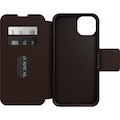 OtterBox Strada Carrying Case (Folio) Apple iPhone 15 Plus Smartphone, Card, Cash - Espresso Brown