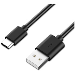 Astrotek 1M Usb-C Type-C Data SYNC Charger Cable Black Strong Braided Heavy Duty Charging For Samsung Galaxy Note 8 S8 Plus LG Google Macbook