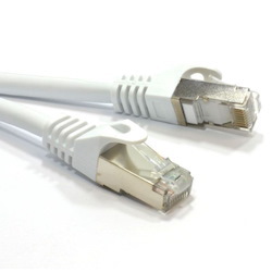 Astrotek Cat6a Shielded Cable 10M Grey/White Color 10GbE RJ45 Ethernet Network Lan S/FTP LSZH Cord 26Awg PVC Jacket