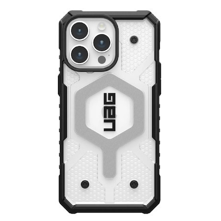 Uag Pathfinder Magsafe Apple iPhone 15 Pro Max (6.7') Case - Ice (114301114343), 18 FT. Drop Protection (5.4M), Tactical Grip, Raised Screen Surround