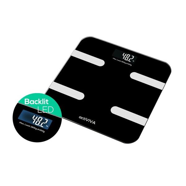 Mbeat&#174; "actiVIVA" Bluetooth Bmi And Body Fat Smart Scale With Smartphone App