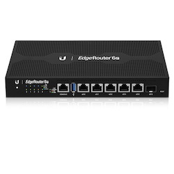 Ubiquiti EdgeRouter 6 - 5-Port Gigabit Router, 1 SFP Ports- 24V Passive PoE Out (All Ports) - 1GHz Quad Core Processor - 1GB Ram