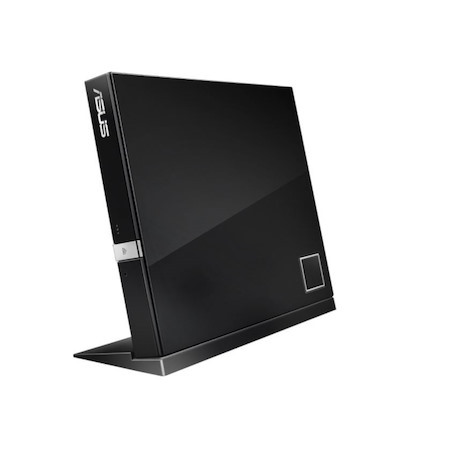 Asus Sbc-06D2x-U/Black/Asus 6X External Blu-Ray Combo, Slim Portable, Double Disc Encryption Security, Detachable Stand, Windows & MacOS