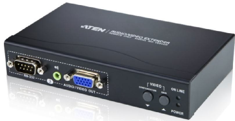 Aten VGA/Audio/RS-232 Cat 5 Receiver With Dual Output (1280 X 1024@200M) (LS)