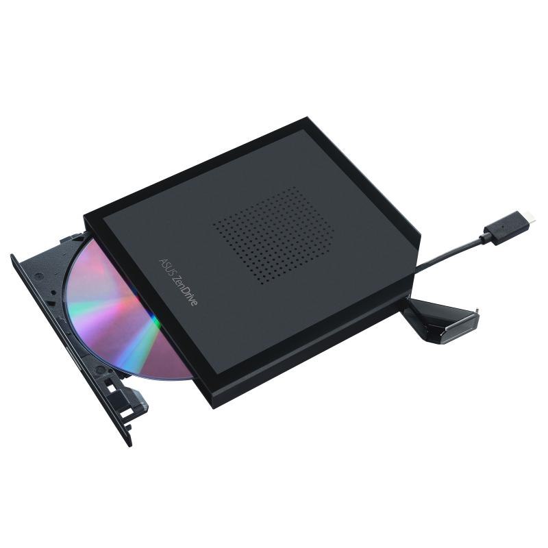 Asus Sdrw-08V1m-U/Blk/G/As/P2g V1M External DVD Drive And Writer, Built In Cable Storage Design, Usb-C, M-Disc Support For Backup, Windows 11 MacOS