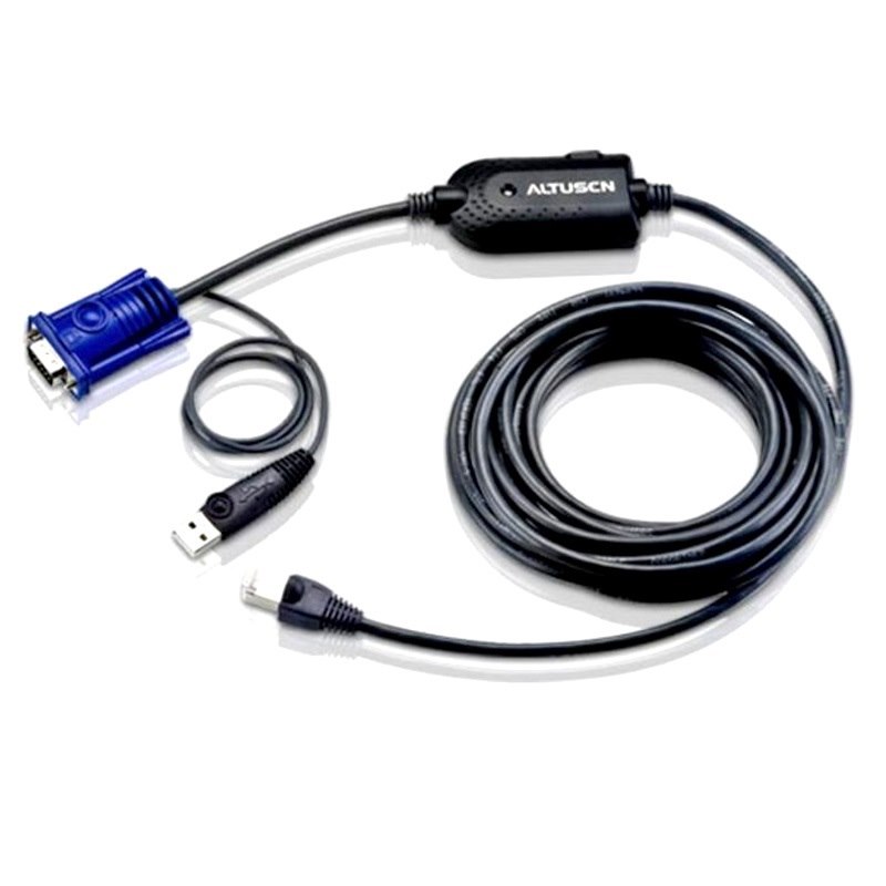 Aten KVM Cable Adapter With RJ45 Male 4.5M Cable To Vga & Usb To Suit KH And KL Series Except KL1108V/KL1116V