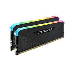 Corsair Vengeance RGB RT 32GB (2x16GB) DDR4 3200MHz C16 16-20-20-38 Black Heatspreader Desktop Gaming Memory For Amd