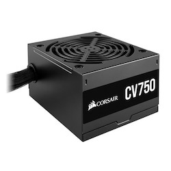 Corsair 750W CV Series CV750, 80 Plus Bronze Certified, Up To 88% Efficiency, Compact 125MM Design Easy Fit And Airflow, Atx, Psu (LS)