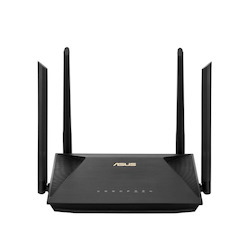 Asus Rt-Ax53u Ax1800 Dual Band WiFi 6 (802.11Ax) Router Mu-Mimo & Ofdma, AiProtection Classic, 1201 MBPS @ 5GHz, 574 MBPS @ 2.4GHz