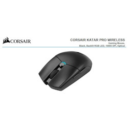 Corsair Katar Pro Wireless Gaming Mice, Ultra Light Weight, Sub-1Ms Slipstream Wireless Connection, Icue Software, (LS)