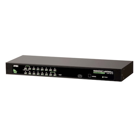 Aten Rackmount KVM Switch 16 Port Vga Ps/2-Usb, KVM Cables Not Included, Selection Via Front & Usd Menu, Broadcast Mode