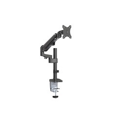 Brateck Single Monitor Heavy-Duty Aluminum Gas Spring Monitor Arm Fit Most 17' - 35' Monitors Up To12kg Per Screen Vesa 75X75/100X100
