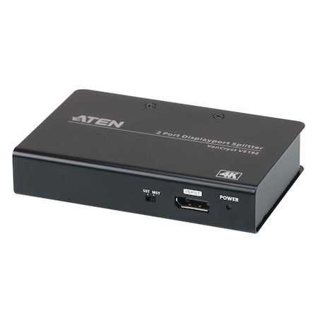 Aten Video Splitter 2 Port DisplayPort 4K Splitter, 4096X2160 / 3840x2160@60Hz, Supports Extend Mode & Split Mode