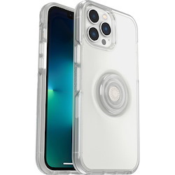 OtterBox Apple iPhone 13 Pro Max Otter + Pop Symmetry Series Clear Case - Clear Pop (77-84637), 3X Military Standard Drop Protection, Slim Design