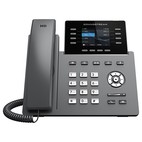 Grandstream 8-Line Professional Carrier-Grade Ip Phone With Integrated PoE And Wi-Fi